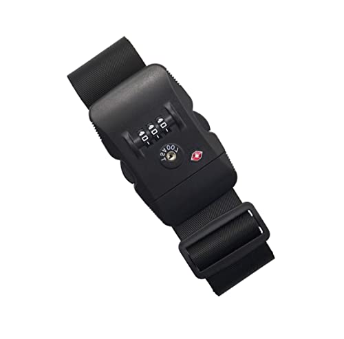 Heavy Duty Luggage Straps TSA Approved with Combination Lock Adjustable Travel Belt for Suitcases