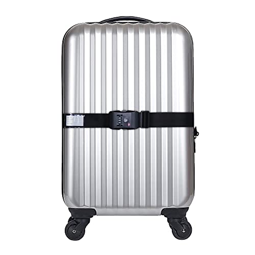 Heavy Duty Luggage Straps TSA Approved with Combination Lock Adjustable Travel Belt for Suitcases