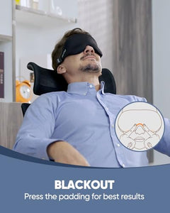 Light-Blocking Sleep Mask for Side Sleepers, Men & Women