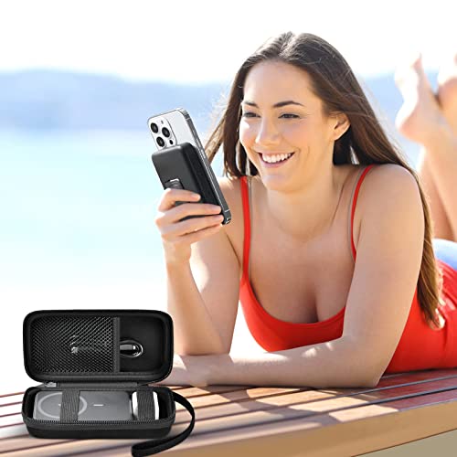 Case for Anker Magnetic Battery 10,000mAh Foldable Wireless Portable Charger, 633/622/621/321 5,000mAh Power Bank (MagGo) Holder, Storage for Baseus Power Delivery -Case Only
