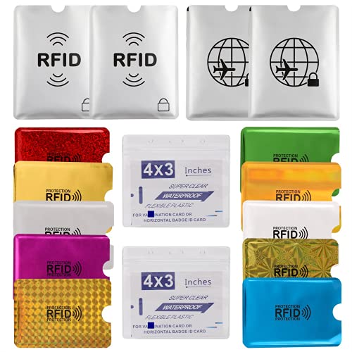 Waterproof RFID Blocking Card & Passport Sleeve Set