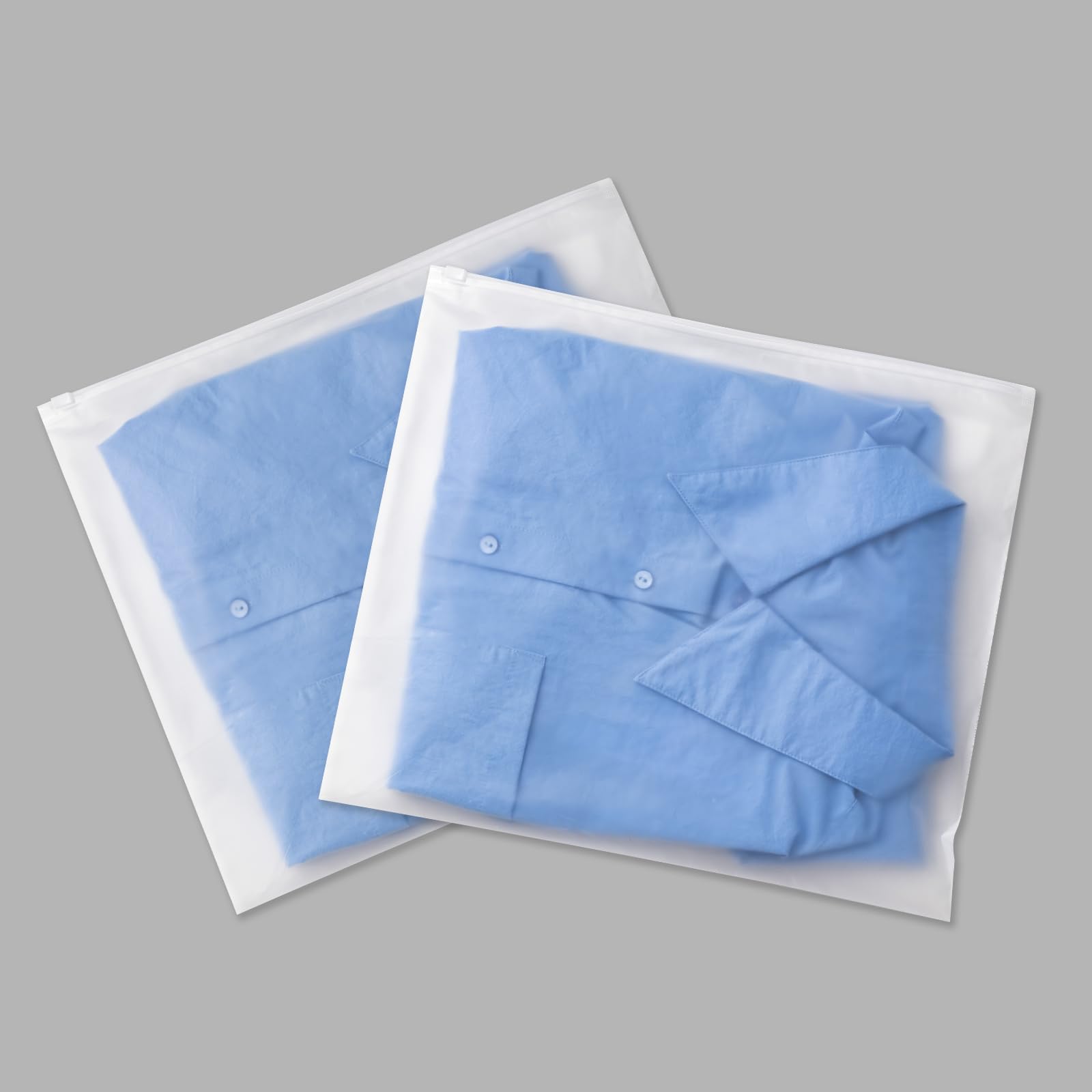 Frosted Zipper Poly Bags