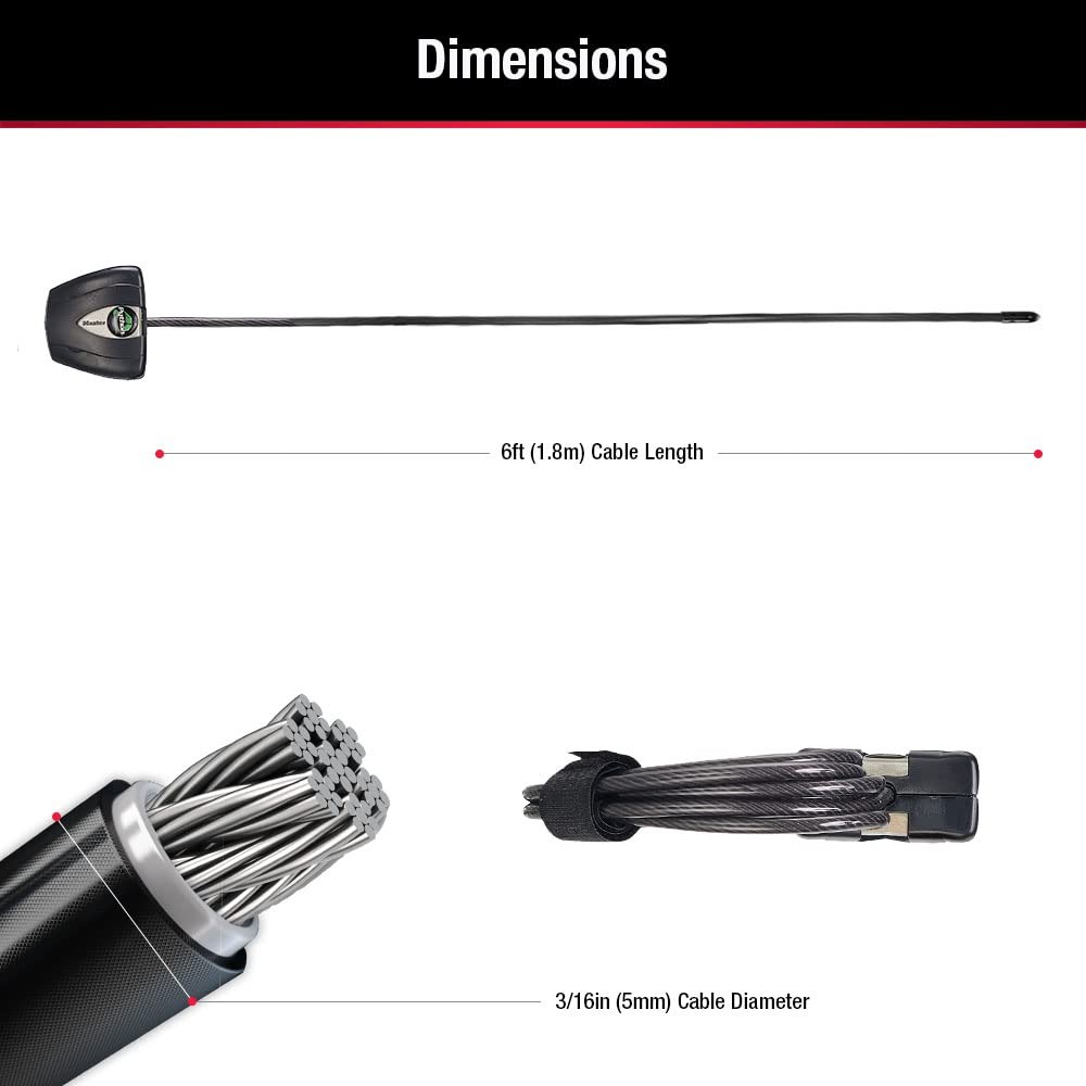 Master Lock Python Cable Lock, Cable Lock with Keys, Trail Camera and Kayak Locking Cable