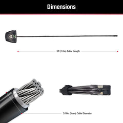 Keyed Steel Cable Lock for Luggage, Kayaks & Trail Cameras