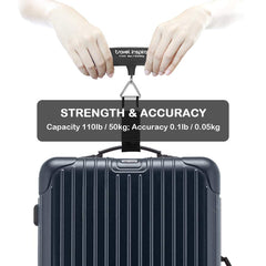 Digital Luggage Scale with 110 lb Capacity & Backlit LCD