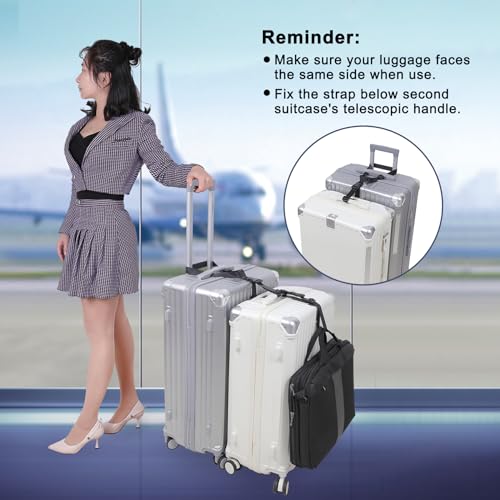 Vigorport Luggage Connector Straps for Suitcase, Add A Bag Suitcase Belt