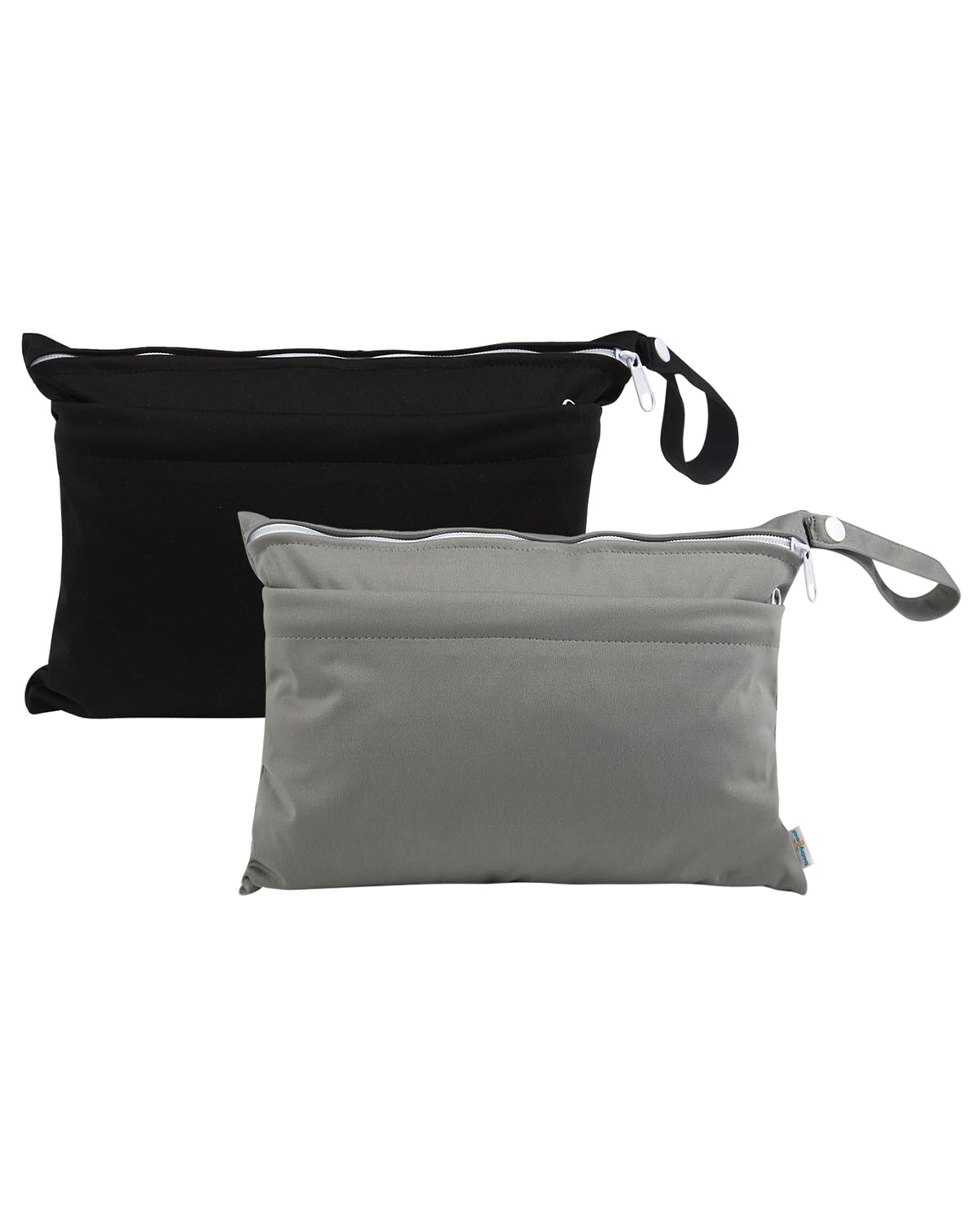 babygoal Wet Dry Bags for Baby Cloth Diapers, Washable Travel Bags, Beach, Pool, Gym Bag for Swimsuits & Wet Clothes with Two Zippered Pockets