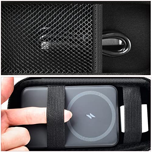 Case for Anker Magnetic Battery 10,000mAh Foldable Wireless Portable Charger, 633/622/621/321 5,000mAh Power Bank (MagGo) Holder, Storage for Baseus Power Delivery -Case Only