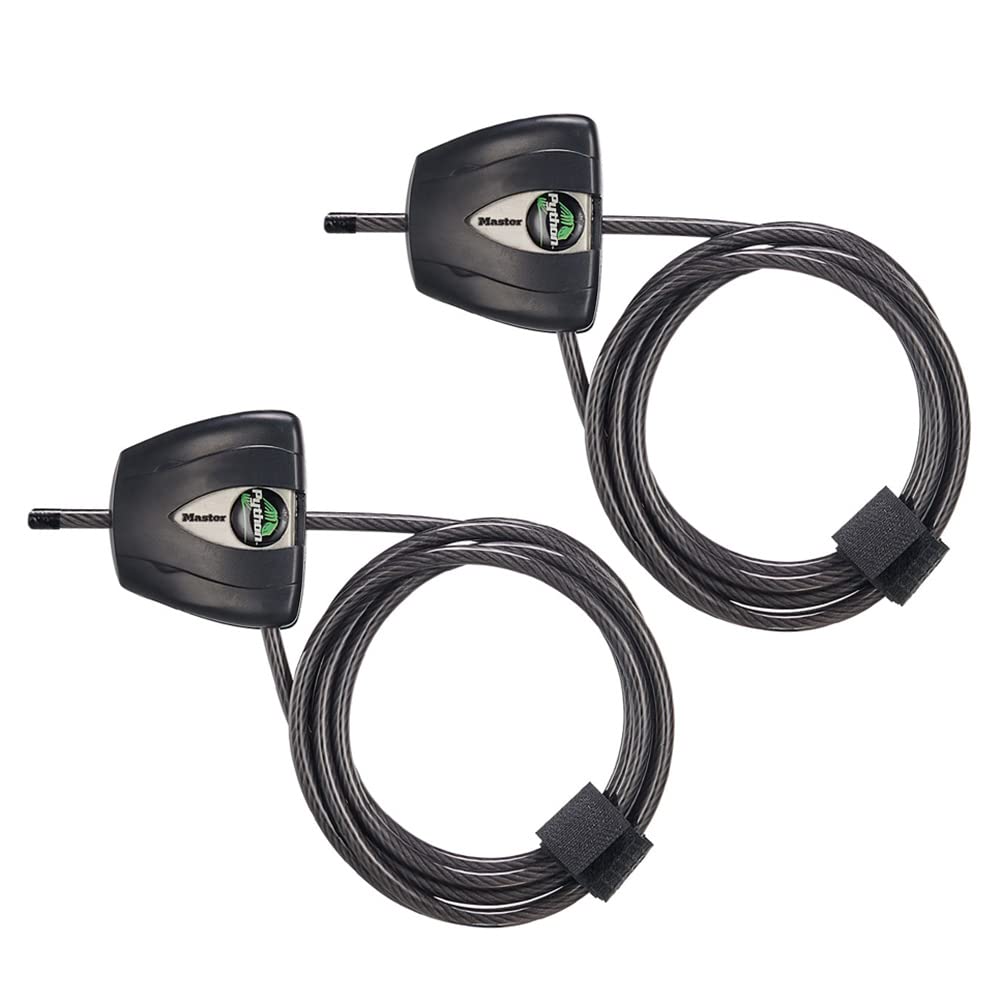 Master Lock Python Cable Lock, Cable Lock with Keys, Trail Camera and Kayak Locking Cable