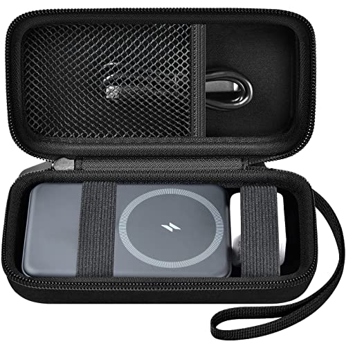 Case for Anker Magnetic Battery 10,000mAh Foldable Wireless Portable Charger, 633/622/621/321 5,000mAh Power Bank (MagGo) Holder, Storage for Baseus Power Delivery -Case Only