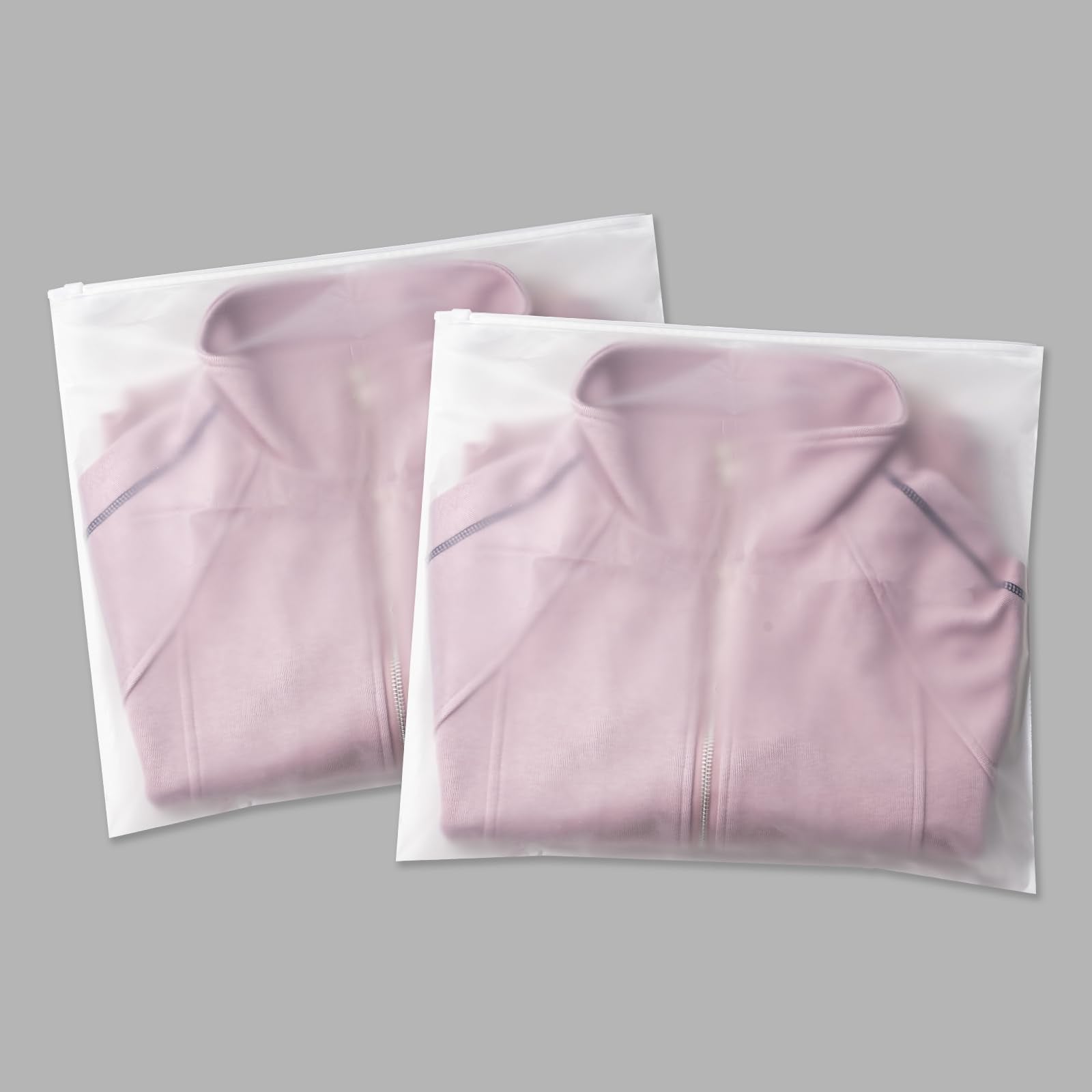 Frosted Zipper Poly Bags