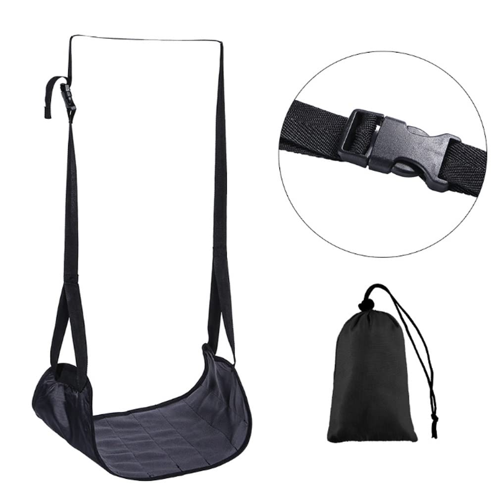 WODHAZNC Comfy Hanger Travel Airplane Footrest Hammock Foot Resting for Office Leg