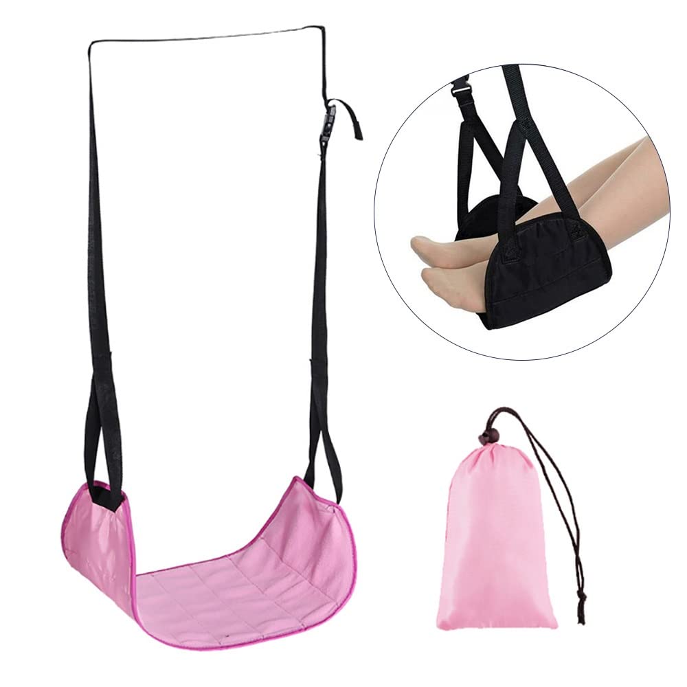 WODHAZNC Comfy Hanger Travel Airplane Footrest Hammock Foot Resting for Office Leg