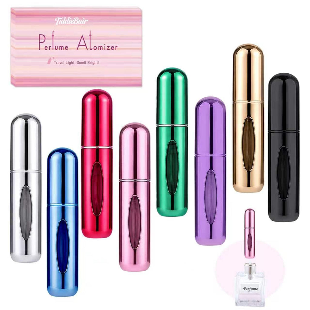 TiddieBair Mini Perfume Travel Refillable Bottle, Perfume Atomizer