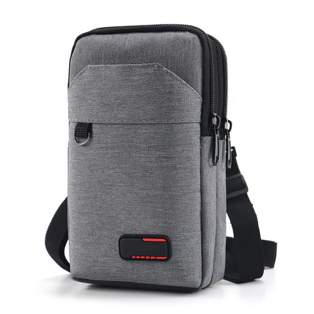 Travel Cell Phone Pouch Belt Pouch, Phone Holster Crossbody Bag with Shoulder Strap for iPhone Case Holder for Hand with Neck Lanyard Smartphone Walking Passport Wallet