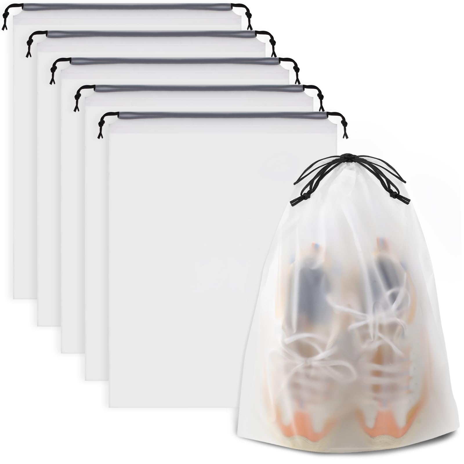 Shoe Bags for Travel, Drawstring Travel Shoe Bags for Packing, Dustproof Portable Travel Shoe Storage Bag for Men and Women