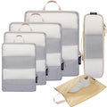 BAGAIL 6 Set Ultralight Compression Packing Cubes Packing Organizer for Travel Accessories Luggage Suitcase Backpack