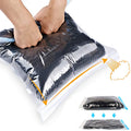 ALMING Compression Bags - Travel Essentials 12 Pack Space Saver No Vacuum or Pump Needed Storage Accessorie and Home Packing Organizers (transparent)