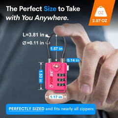 TSA-Approved Resettable Combination Cable Luggage Lock