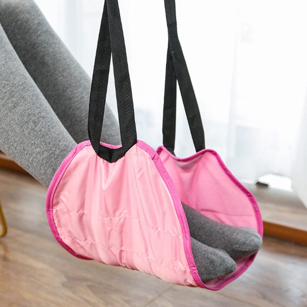 WODHAZNC Comfy Hanger Travel Airplane Footrest Hammock Foot Resting for Office Leg