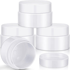 4-Pack Wide-Mouth Plastic Travel Jars with Lids