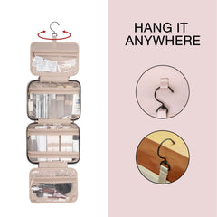 Water-Resistant Hanging Toiletry Bag with Travel Hook
