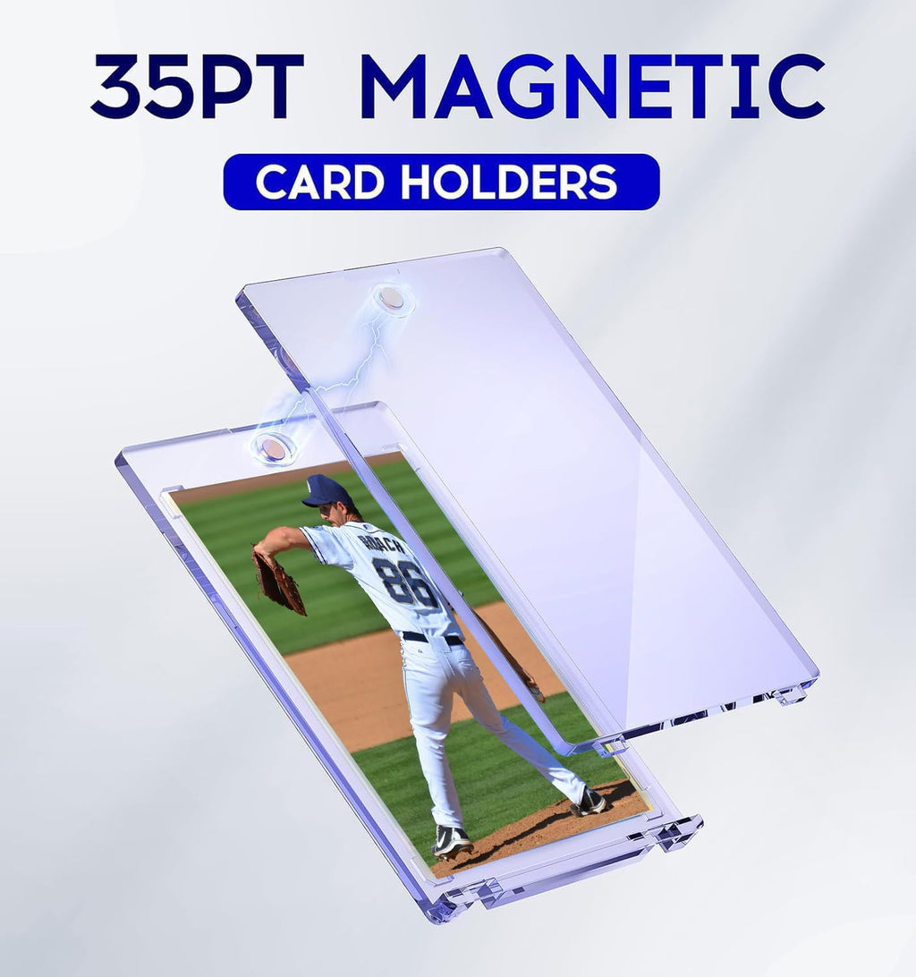 100ct Magnetic Card Holder, 35pt One Touch Card Holder for Trading Cards