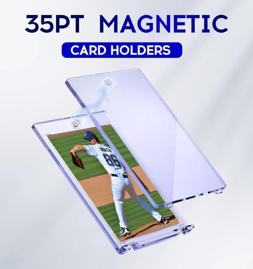 100ct Magnetic Card Holder, 35pt One Touch Card Holder for Trading Cards