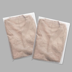 Frosted Zipper Poly Storage Bags for Travel & Organization