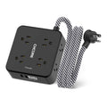 Surge Protector Power Strip - CHCORE Extension Cord with 8 Outlets with 4 USB (2 USB C) Charging Ports