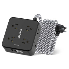 8-Outlet Surge Protector Power Strip with 4 USB Ports