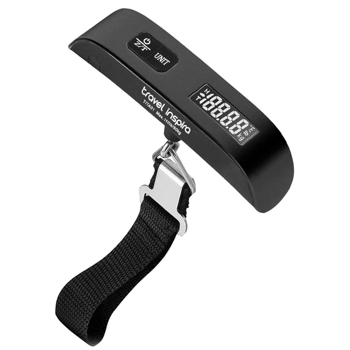 Digital Luggage Scale with 110 lb Capacity & Backlit LCD