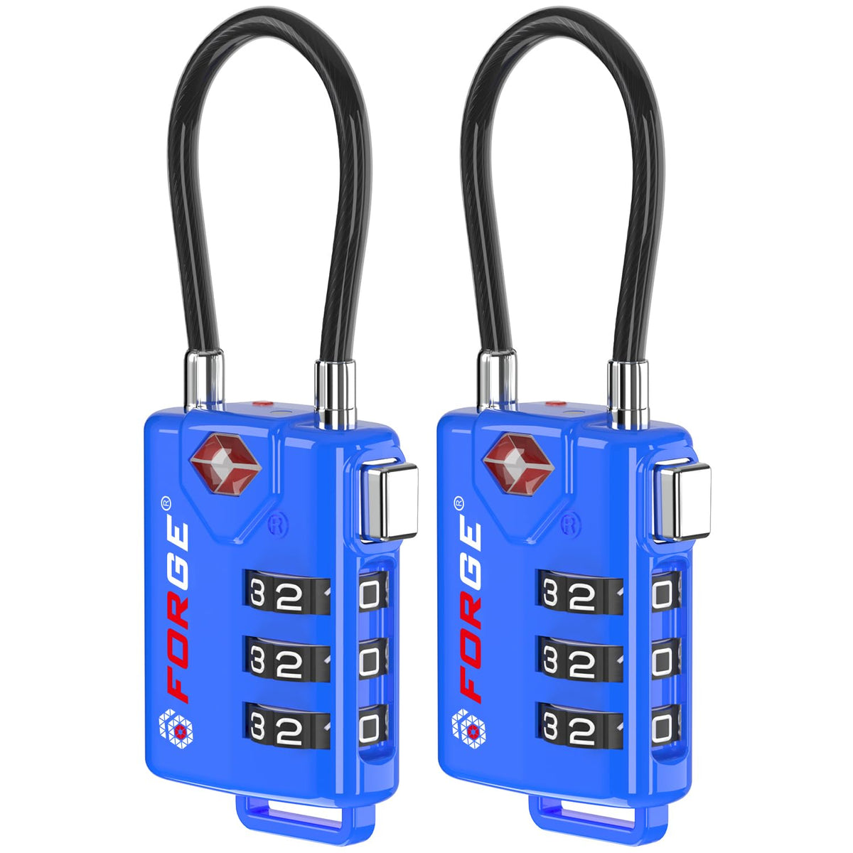 TSA-Approved Resettable Combination Cable Luggage Lock