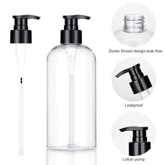 2-Pack BPA-Free Plastic Pump Bottles for Shampoo & Soap