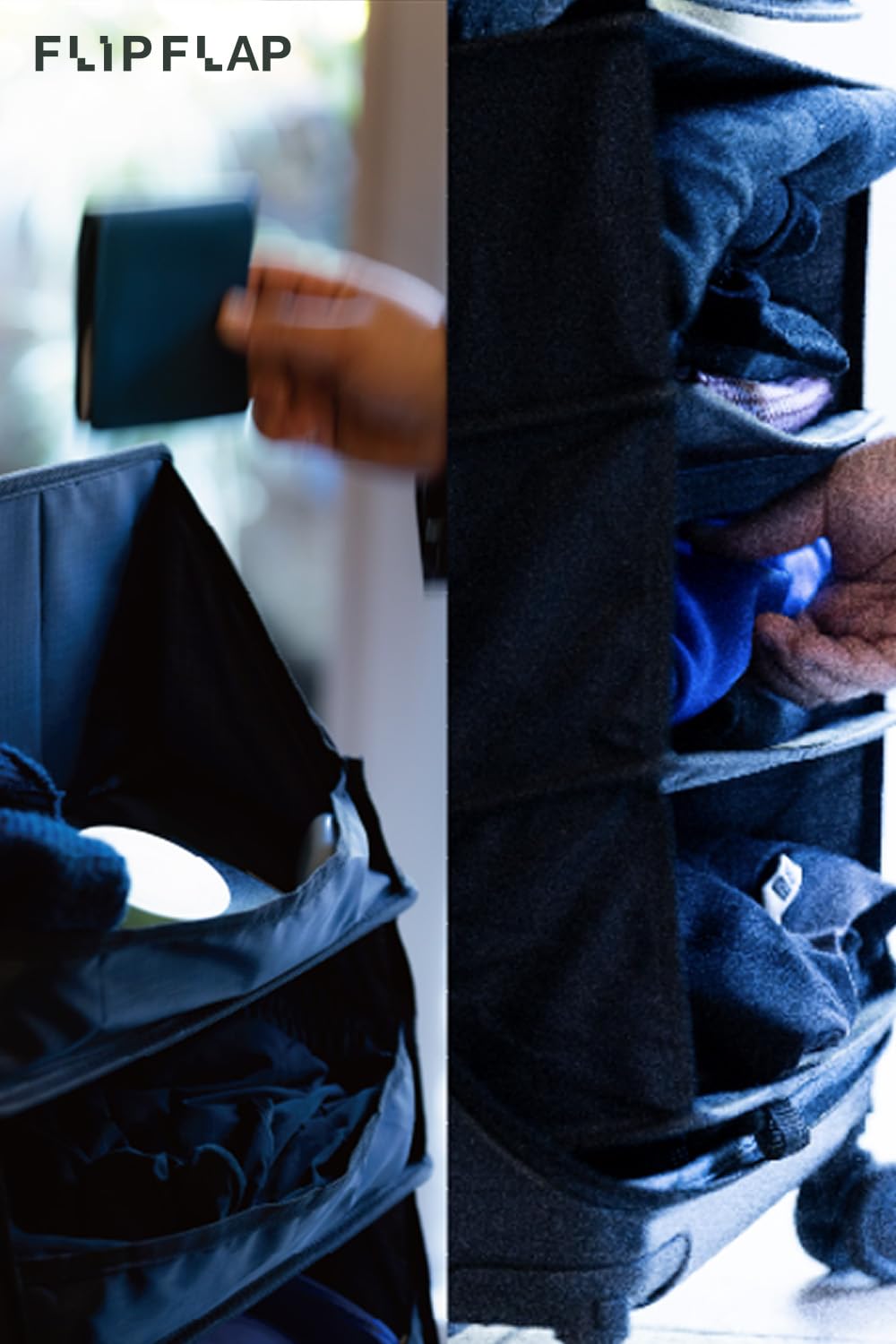 EDISON LAB FLIP The Suitcase That Turns Into a Shelf 47L Carry-On Lightweight Polycarbonate Silent Detachable Wheels TSA Lock Front-Open PC Cabin Approved for Business Travel Easy Caster Replacement
