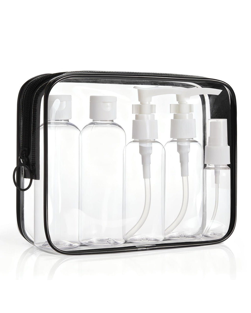 BAGSMART Clear Toiletry Bag, 3 Pack TSA Approved Toiletry Bag Quart Size Bag