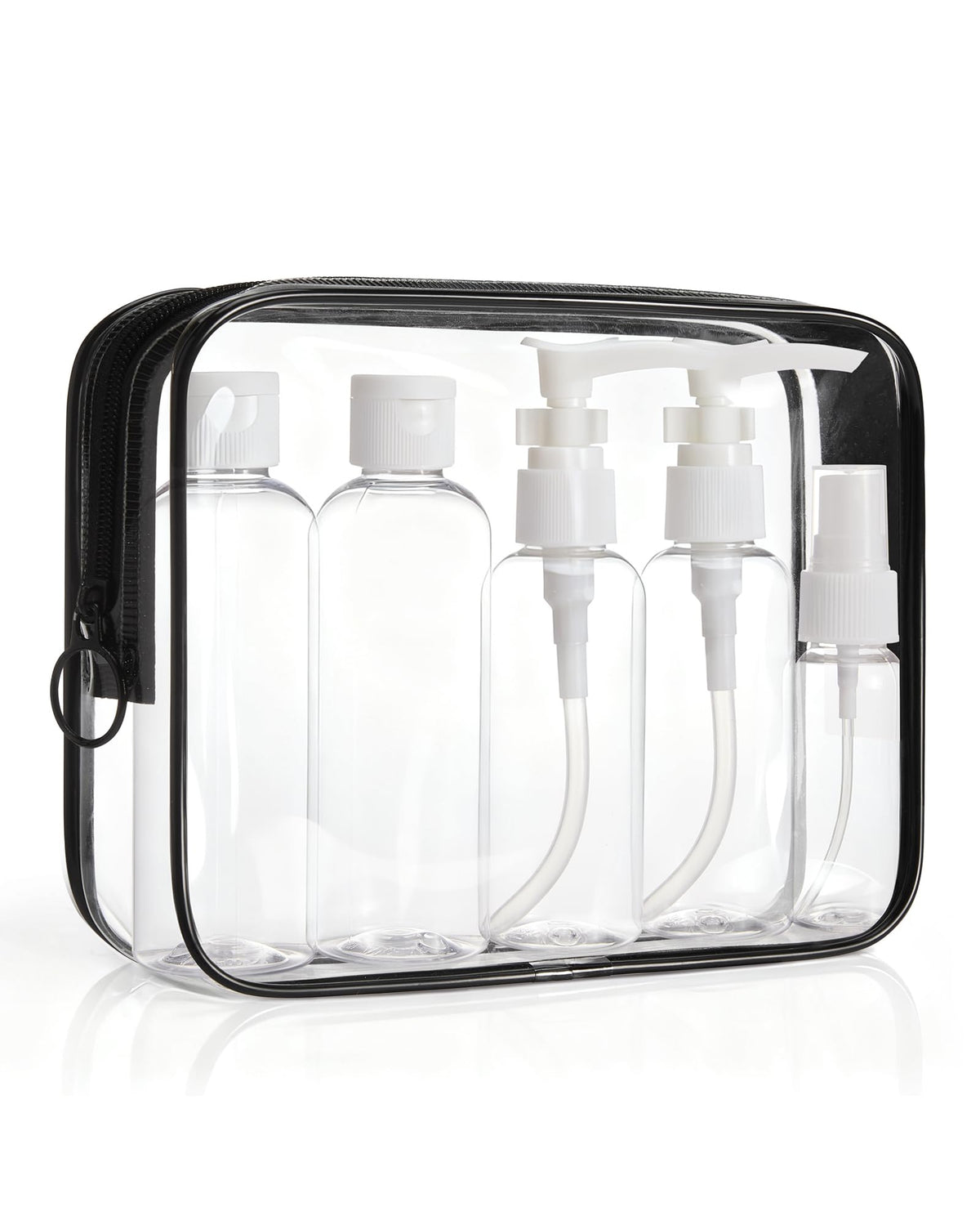 BAGSMART Clear Toiletry Bag, 3 Pack TSA Approved Toiletry Bag Quart Size Bag
