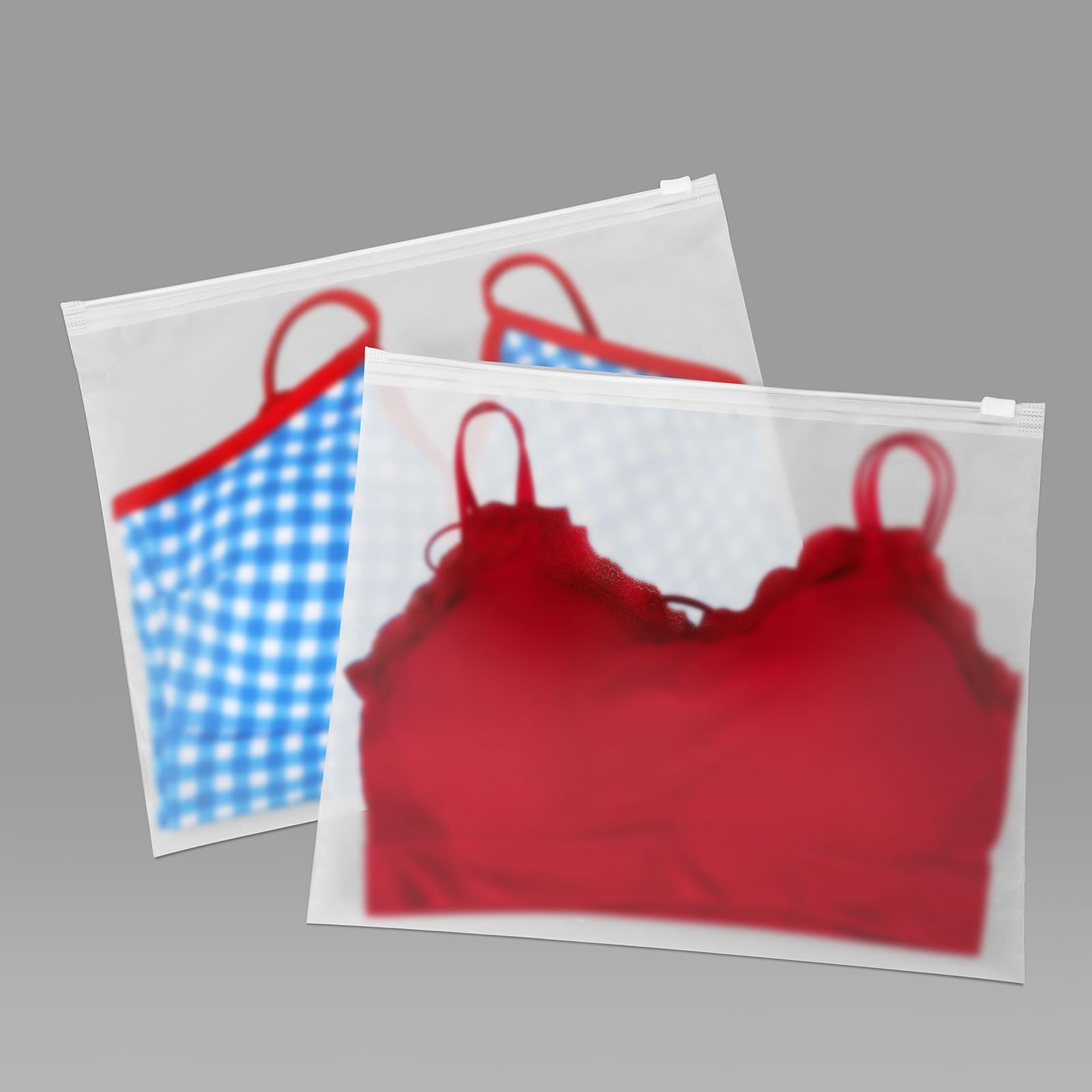 Frosted Zipper Poly Bags