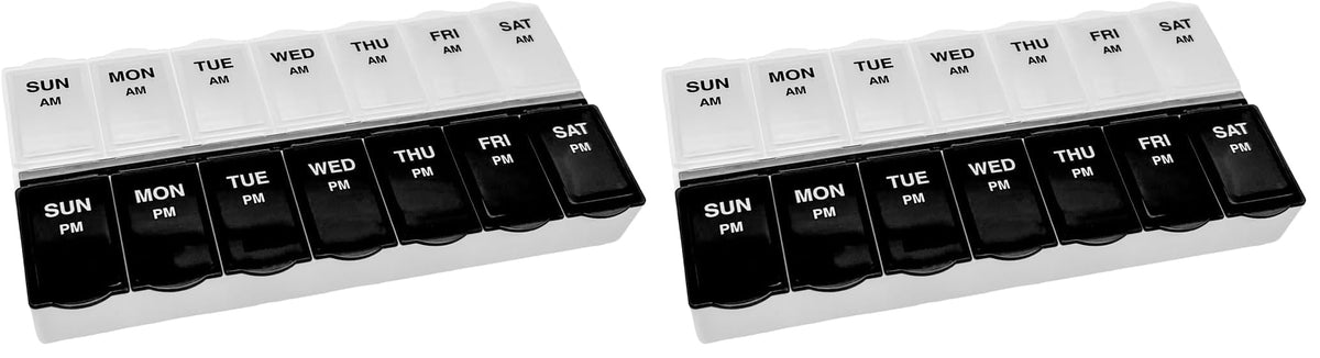 7-Day AM/PM Pill Organizer with Large Compartments