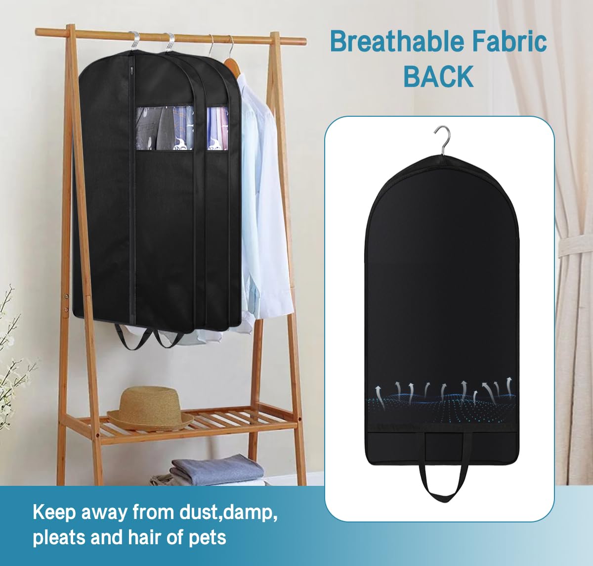 KIMBORA Suit Bags for Closet Storage