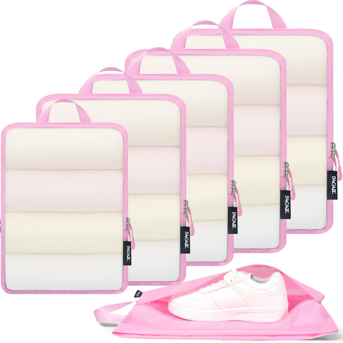 6-Piece Ultralight Compression Packing Cube Set for Travel