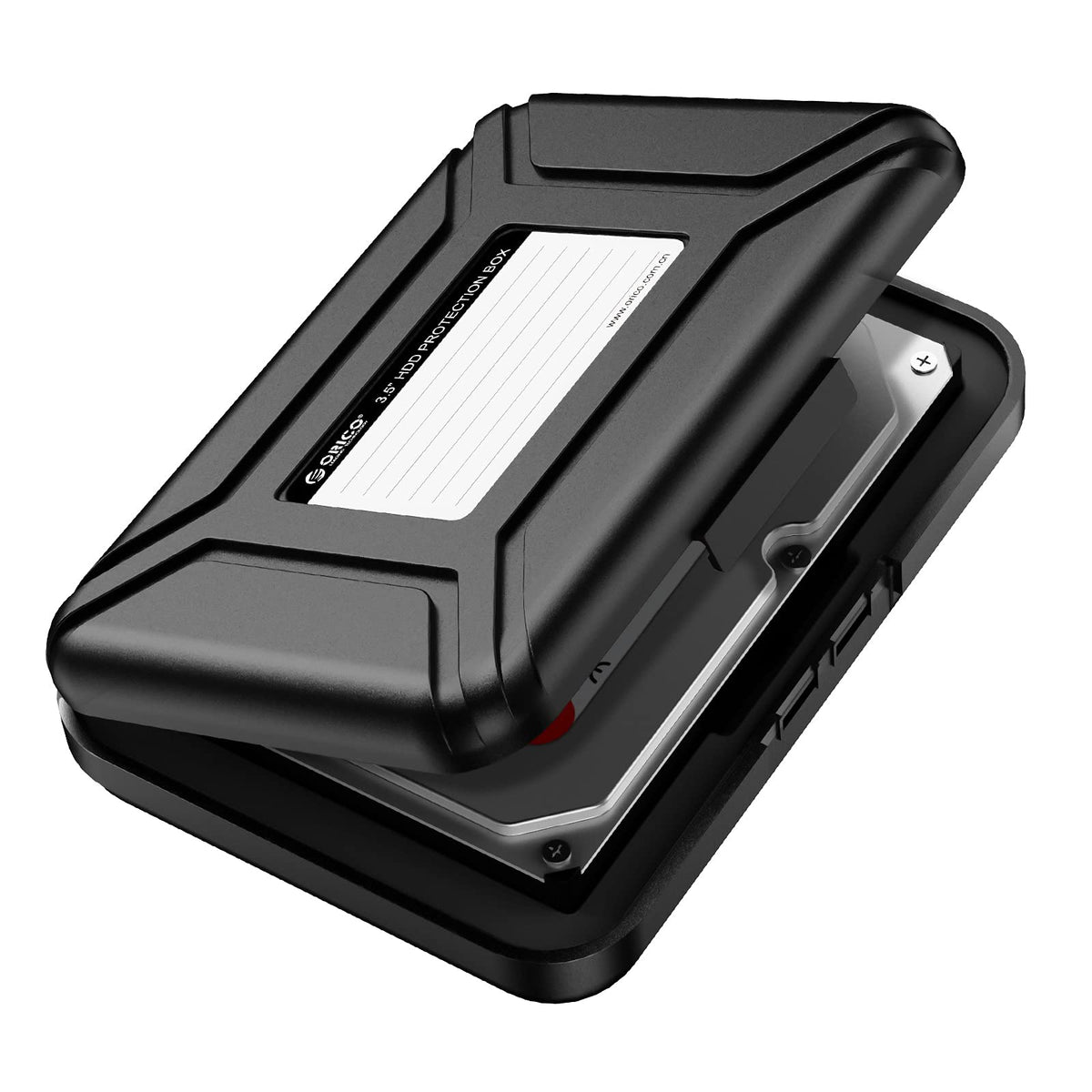 ORICO Hard Drive Case for 3.5 Inch HDD/SSD 5 Packs Portable Hard Drive Carrying Protective Storage Box Anti-Static and Shockproof -PHX Series