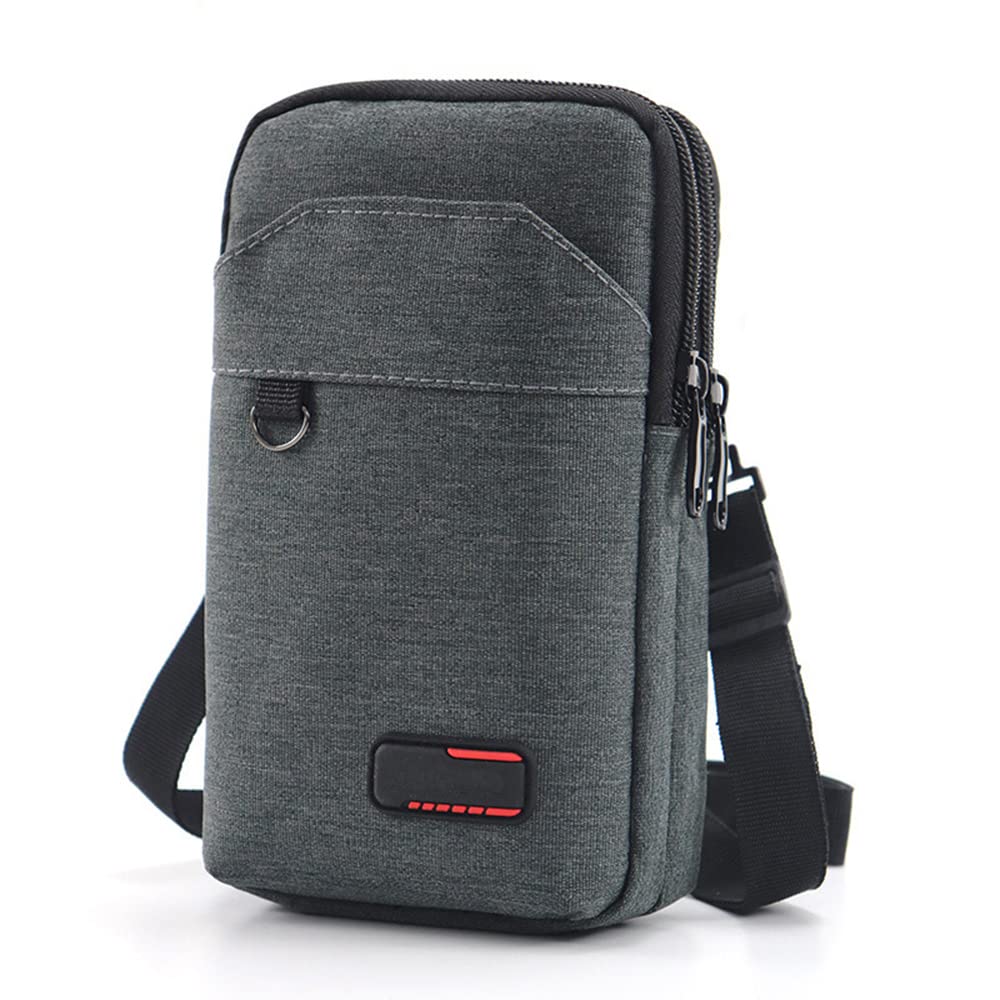 Travel Cell Phone Pouch Belt Pouch, Phone Holster Crossbody Bag with Shoulder Strap for iPhone Case Holder for Hand with Neck Lanyard Smartphone Walking Passport Wallet