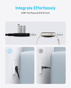 67W 6-in-1 Travel Power Strip with Dual USB-C Charger