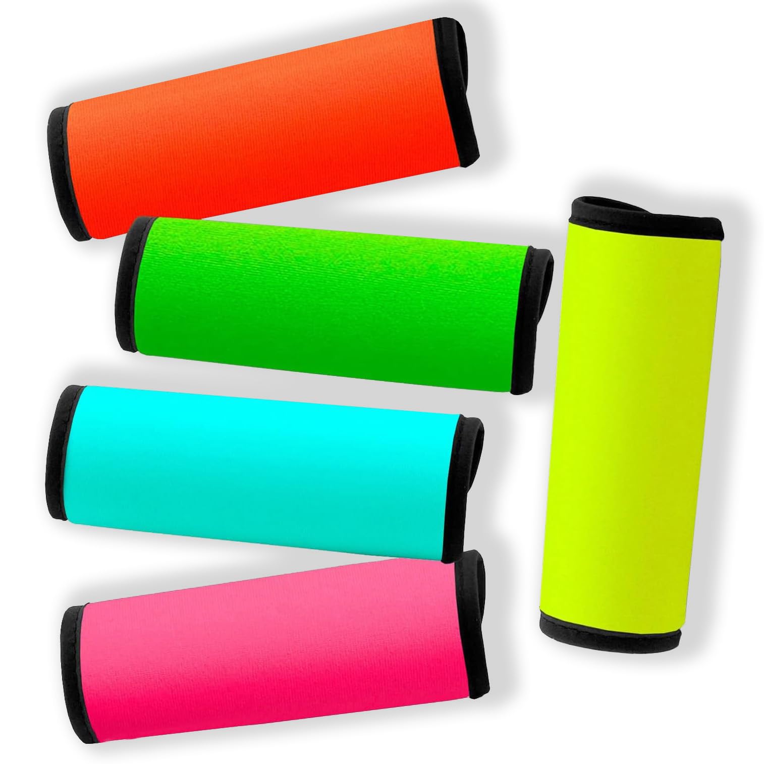 Gowraps Neoprene Luggage Handle Wraps for Traveling Bright Color Luggage Tags|Handle Wraps|Handle Covers