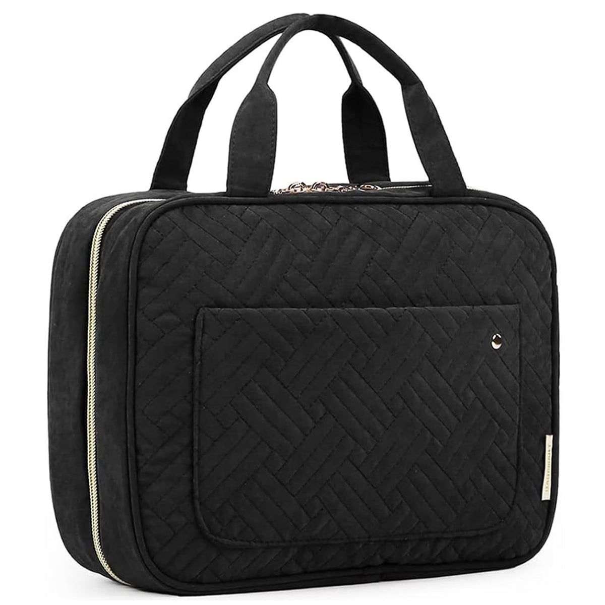 BAGSMART Toiletry Bag Travel Bag with Hanging Hook, Water-resistant Makeup Cosmetic Bag Travel Organizer for Accessories, Shampoo, Full-size Container, Toiletries