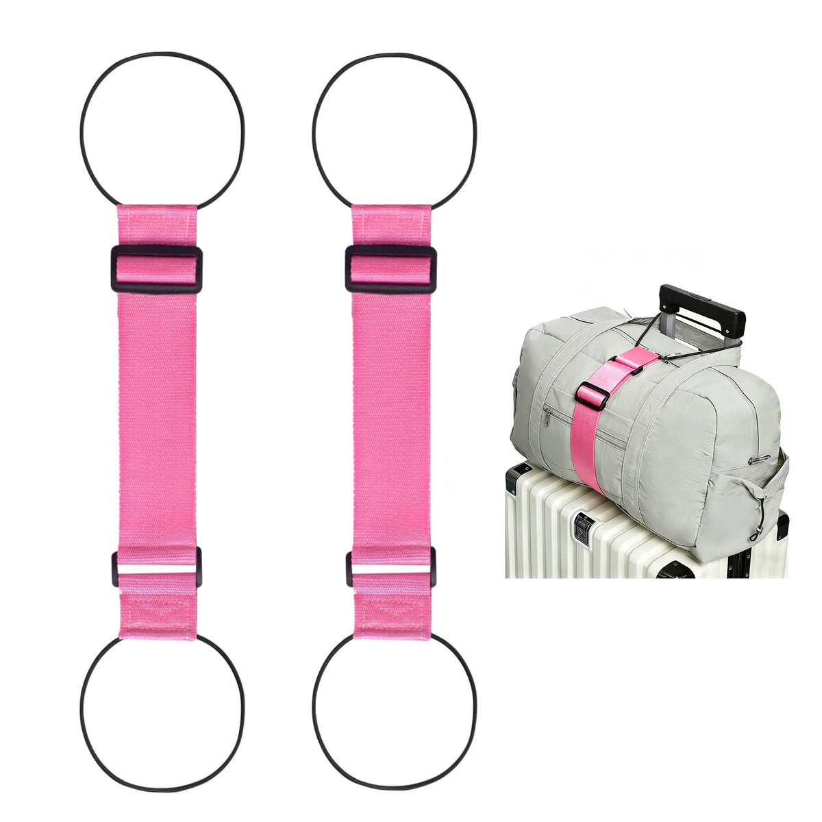 Adjustable Luggage Connector Straps for Multiple Suitcases