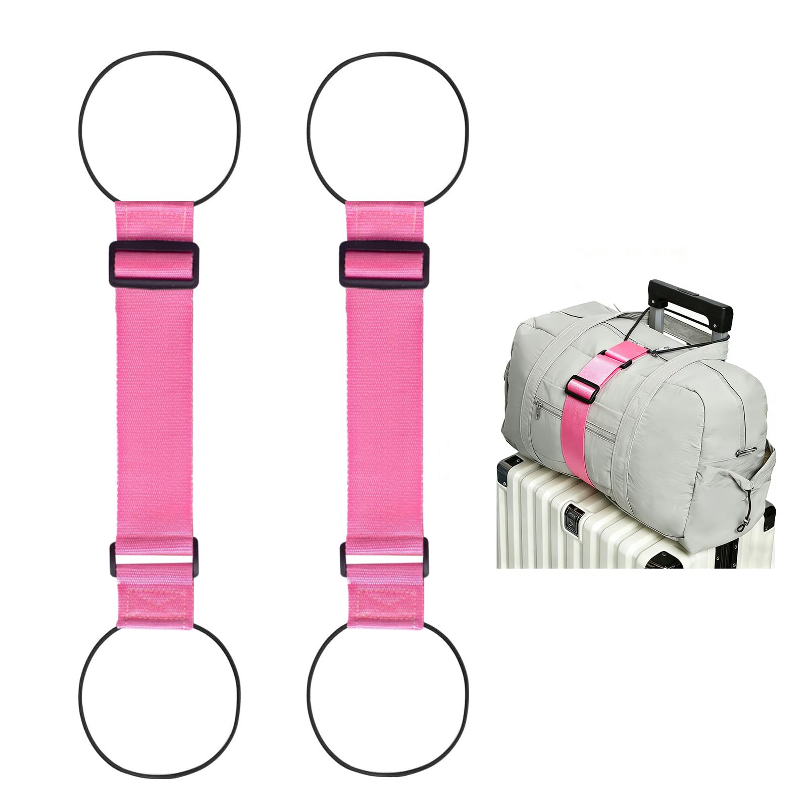 Multi Use Strong Adjustable Luggage Connector Straps for Suitcases