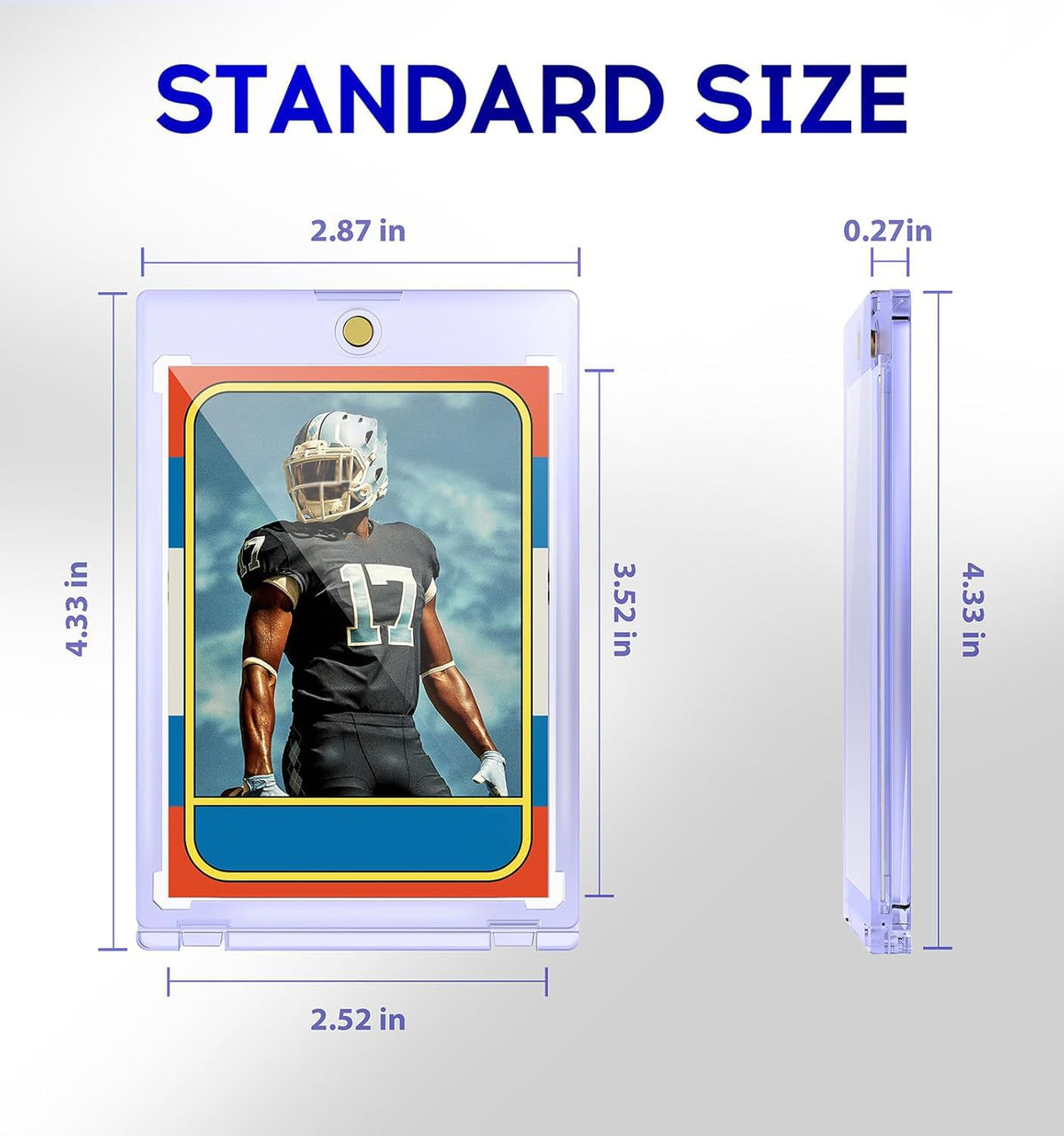 100ct Magnetic Card Holder, 35pt One Touch Card Holder for Trading Cards
