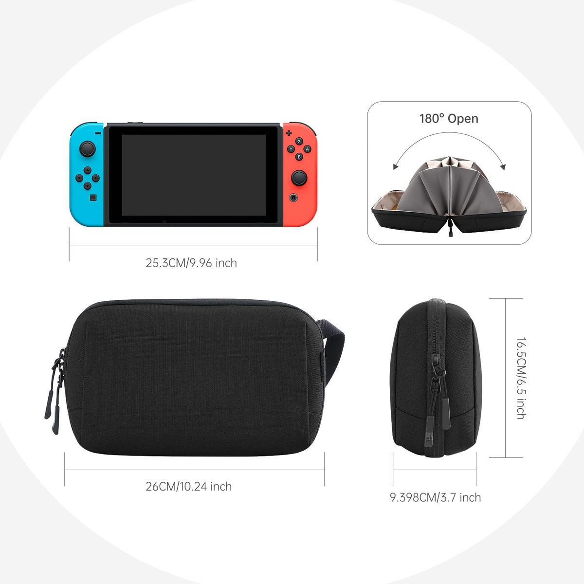 simtoper Electronic Organizer, Travel Cable Electronic Organizer Case Bag